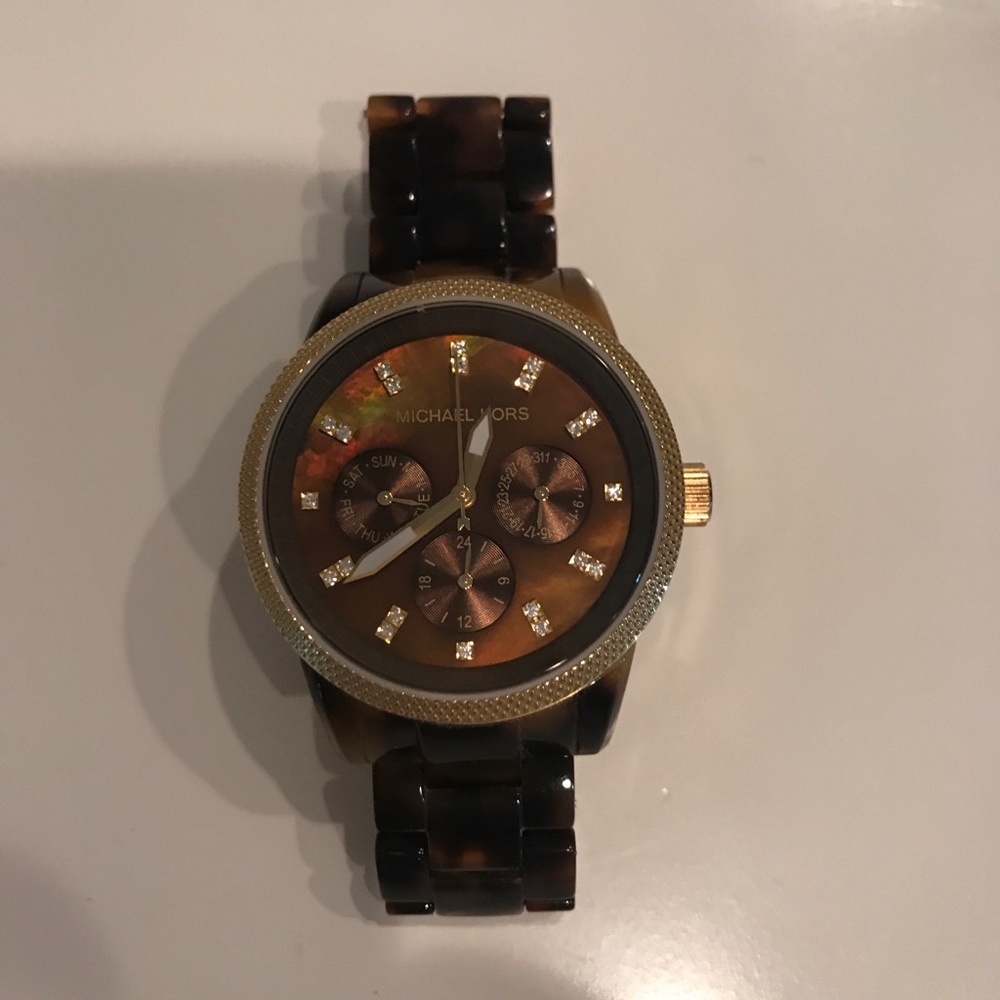 Michael Kors Tortoise Watch- Have box & links